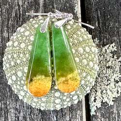 Earrings: Small Marsden Flower two colour earrings