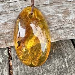 Baltic Amber: Baltic amber freeform pendant