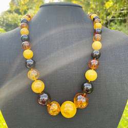 Baltic Amber: Baltic Amber graduated necklace