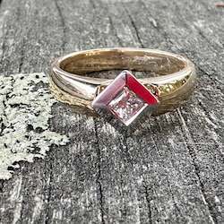 Rings: Square diamond ring