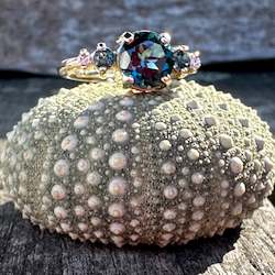 Rings: London Blue topaz and diamond ring
