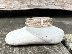 Rings: Fine Unity ring in sterling and 9Ct gold