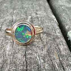 Rings: Black opal ring