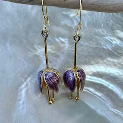 Earrings: Purple Aksel Holmsen earrings