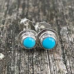 Earrings: Sleeping Beauty Turquoise Stud Earrings