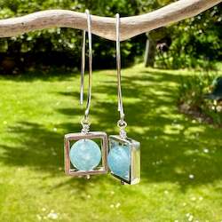 Earrings: Aquamarine earrings