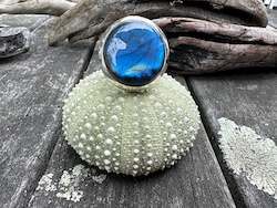 Rings: Huge labradorite with gorgeous colour