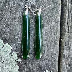 Earrings: Matched NZ Greenstone earrings