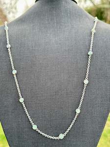 925 Silver: Ethiopian opal necklace
