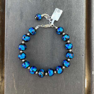 925 Silver: Japanese lampwork bracelet