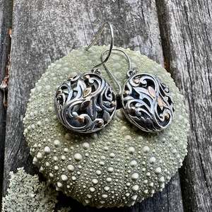 Shop All: Sterling silver earrings with gold accents