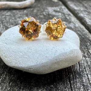 Shop All: Brazilian citrine studs