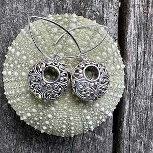 Half Price: Sterling silver earrings with 18 ct accents