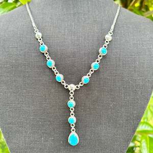 Half Price: Turquoise and sterling necklace