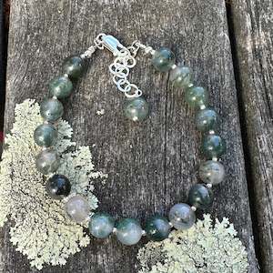 Half Price: Moss agate bracelet