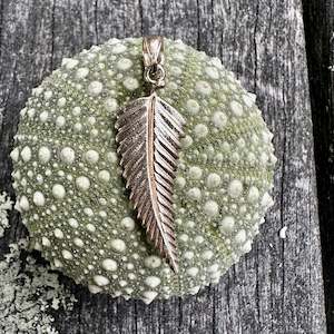 Shop All: 9 carat gold silver fern pendant