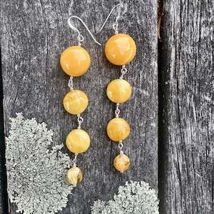 Shop All: Butterscotch amber earrings