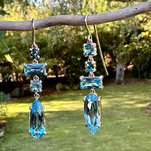 Shop All: Blue topaz wild at heart  earrings