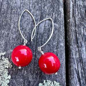Shop All: Red Venetian glass earrings