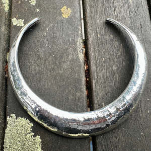 Shop All: Modernist sterling silver torque necklace