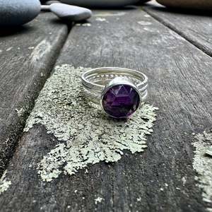 Shop All: 3 ct rose cut amethyst fine unity ring
