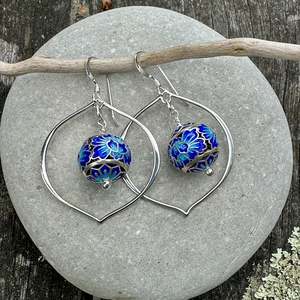 Shop All: Enamel & sterling earrings